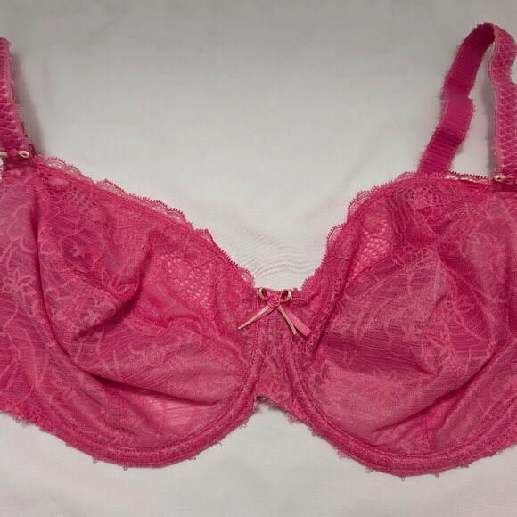 Freya 34G Jolie Pink Balconette Underwire Bra and Size M Panty Set - Picture 1 of 9